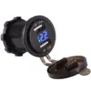 4.2A Dual Port USB Charger Power Outlet Adapter With LED Digital Voltmeter For Phones