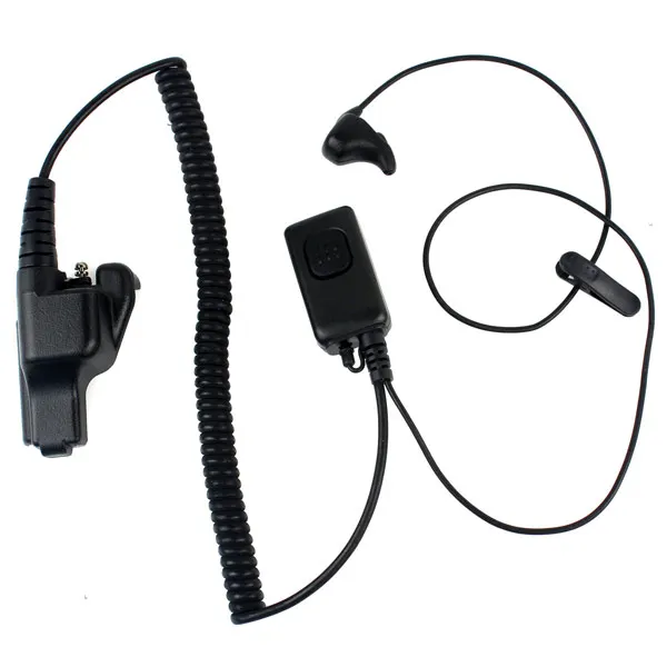 New Ear Vibration 2in1 Mic Earpiece Headset For Motorola Radios Gp900