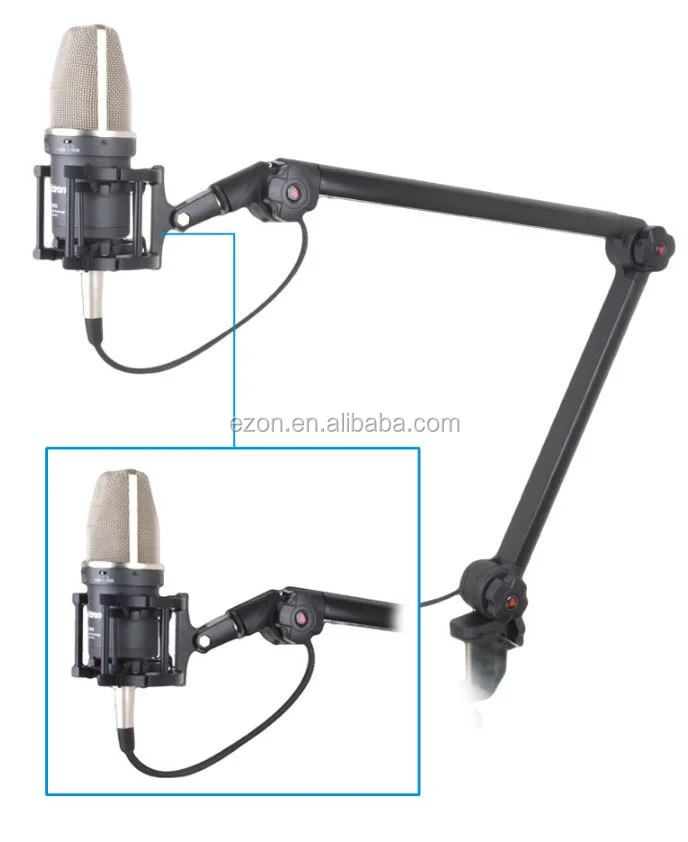 Flexible Adjustable Microphone Stand,Professional broadcasting microphone stand,Suspension Boom Scissor Arm Mic Stand