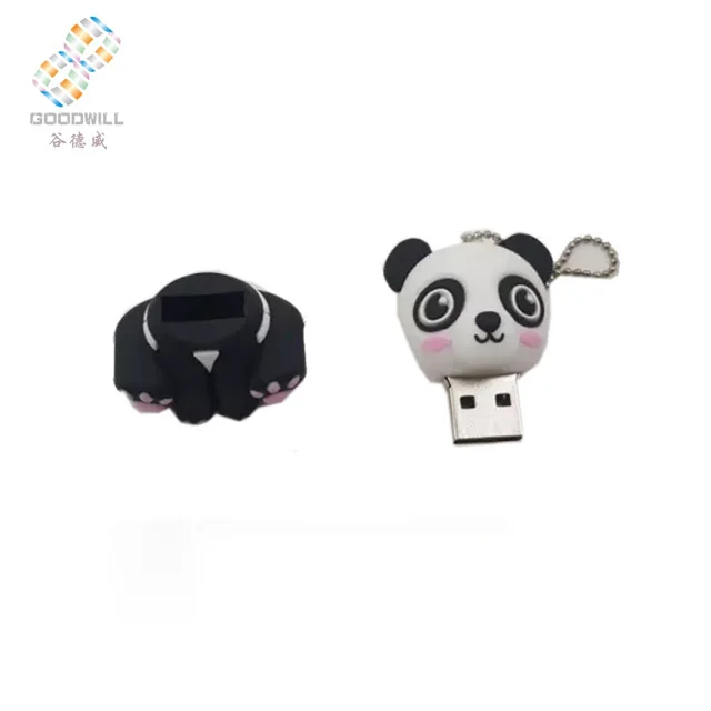 wholesale promotion gift panda girl lady shape usb 2.0 3.0 usb flash drive - ANKUX.COM