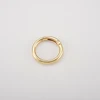 Gold color round metal circles custom bag parts o ring buckle for bags strap