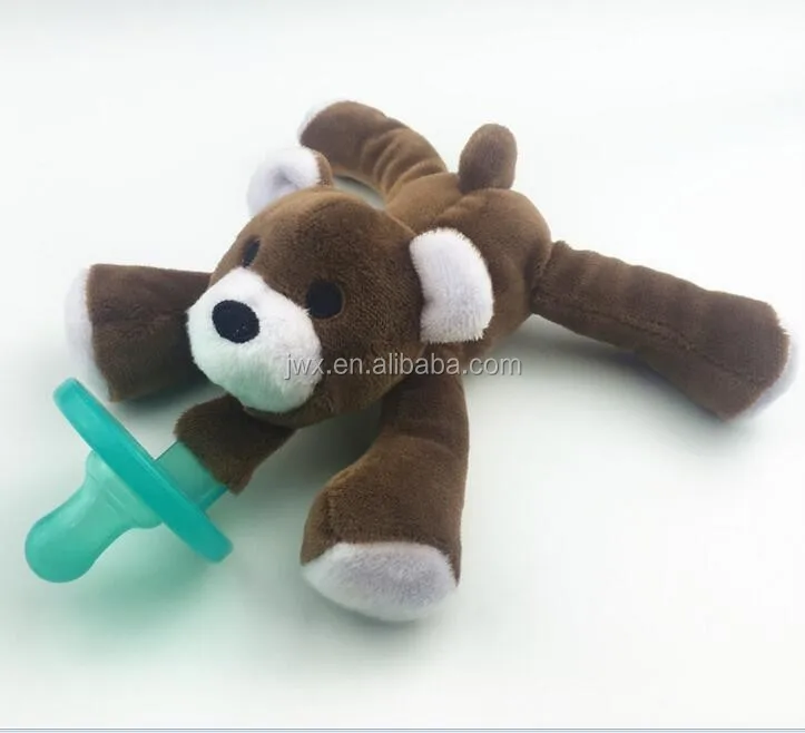 Stuffed Animal Pacifier Holder Detachable,Pacifier Holder Stuffed