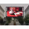 Levt rental rechargeable battery powered led sign custom p10 module red pixel 1r1g1b display perimeter