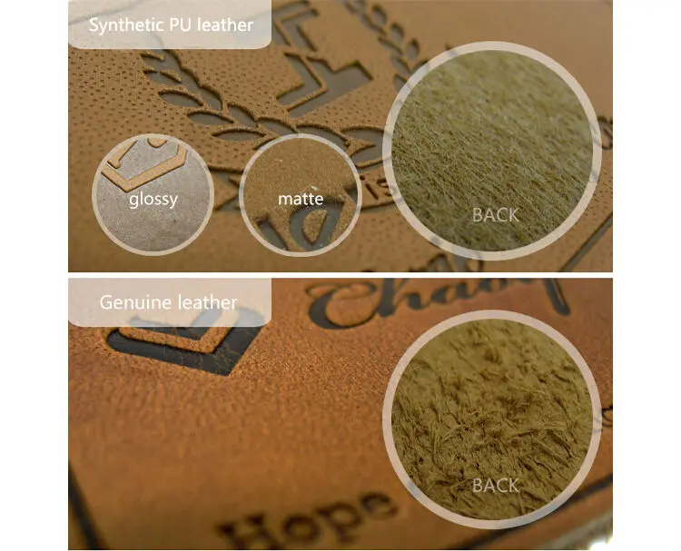 $Customized Brand Private Custom High Quality Real Leather Embossed Patch Logo Label Hang Tags for Bags$