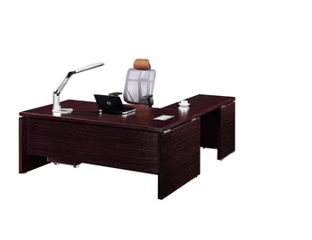 Factory Price Cherry Wood Curved Office Table Design