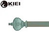 carbon steel windows metal Household Articles cheap twist brass curtain rod finials brackets