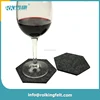 Set of 6 Large 4.5 inch Size Grey Tree Felt Coasters UniqueSquare Drink Mat Coasters 5mm Thick Wool Felt Housewarm