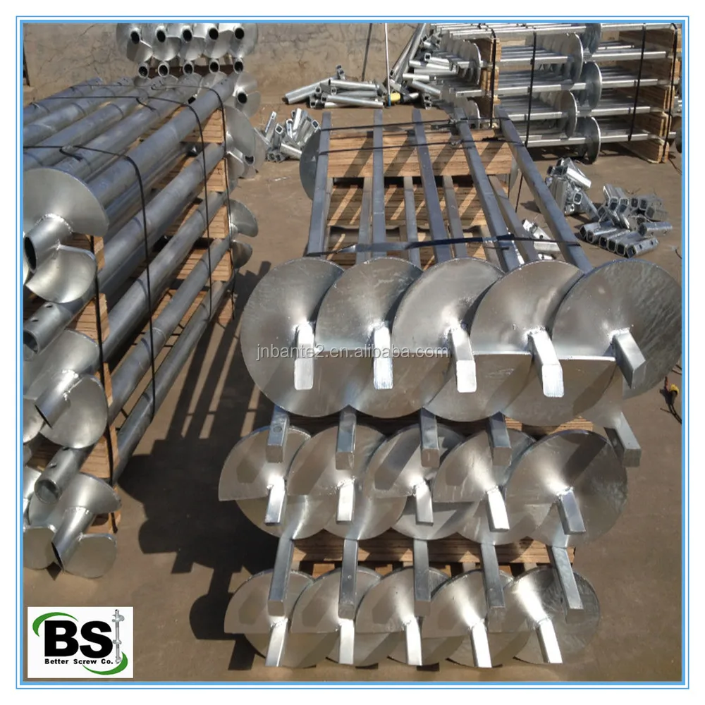 Hot Dip Galvanized Helical Ground Screw Pile
