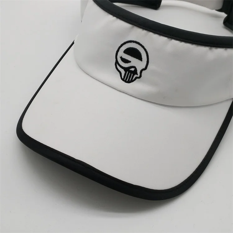 Design Your Own Sun Visor Hat,Custom Quick Dry Visor Cap,White