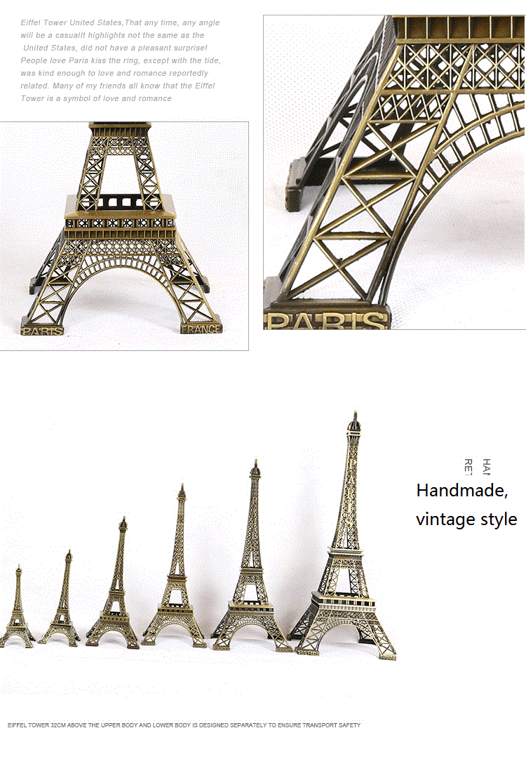 alum alloy toy handmade Paris Eiffel Tower Souvenirs Gift Creative  Decoration Creative Home Metal Model Craft Gift eiffle tower| Alibaba.com