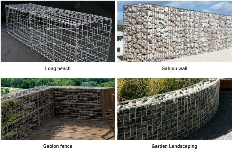 4.0mm wire Galfan Welded Gabion for Flood bank rock fall netting cage mesh