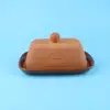 Hotsales small rectangleTerracotta ceramic Butter Dish, terracotta bread tray