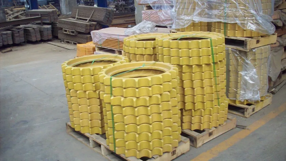 bulldozer front idler sprocket track roller shoe assembly for sale