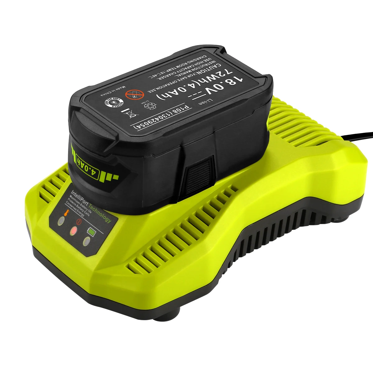 3a 12v 18v Quick Battery Charger For Ryobi Battery P108 One Plus Nicd Nimh & Liion Charger