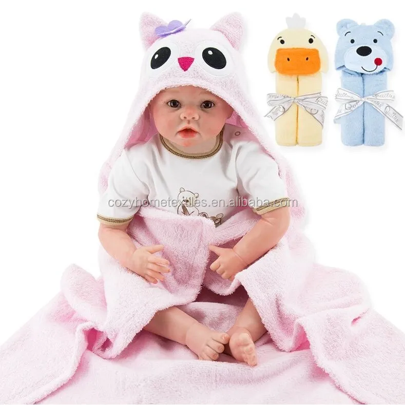 100 Cotton Soft Baby Bath Towel Cute Rabbit Shape Poncho Hooded Towel