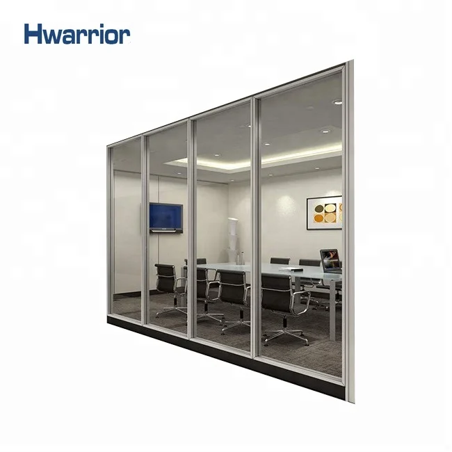 
Sound proof temporary cheap used office removable glass wall partition 