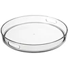 Round Clear Acrylic Tray, Lucite Serving Tray, Perspex Food Tray Dessert Tray with Handle