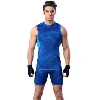 Skin Tight Muscle Fitted Men Sport Wear 