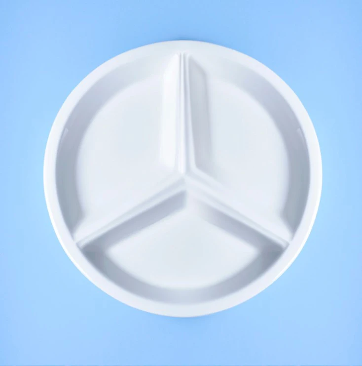 Ceramic Porcelain 3 Compartment Dinner Plates For Hotel Restaurant Buy Porcelain Dinner Plate