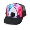 Fashion sublimation trucker hat, 5 panel mesh hat, custom printed trucker cap