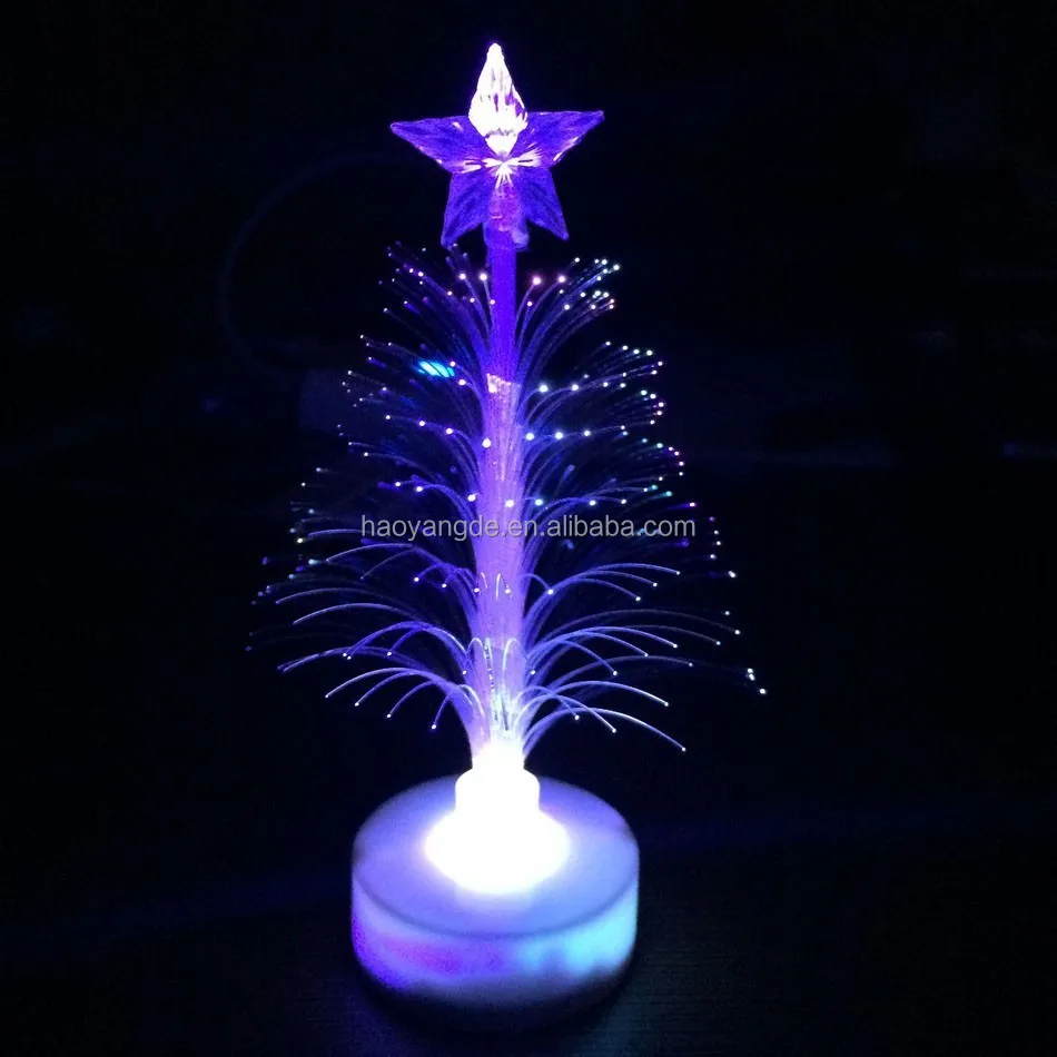 
Artificial Mini table Led Lights Fiber Optic Christmas Tree small xmas tree 