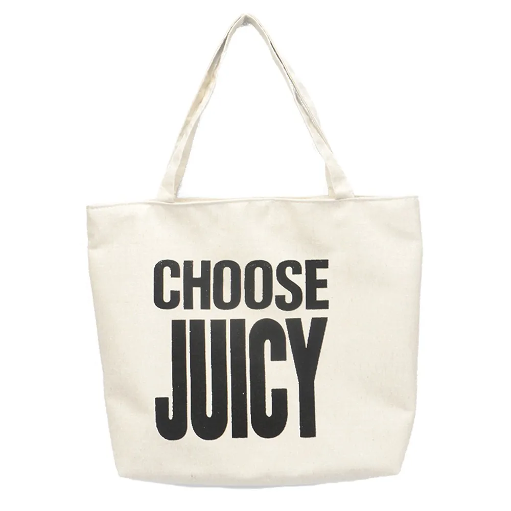 White Printed Letters Student Shopping Cotton Canvas Tote Bags Bulk - Buy Canvas Tote Bags Bulk ...