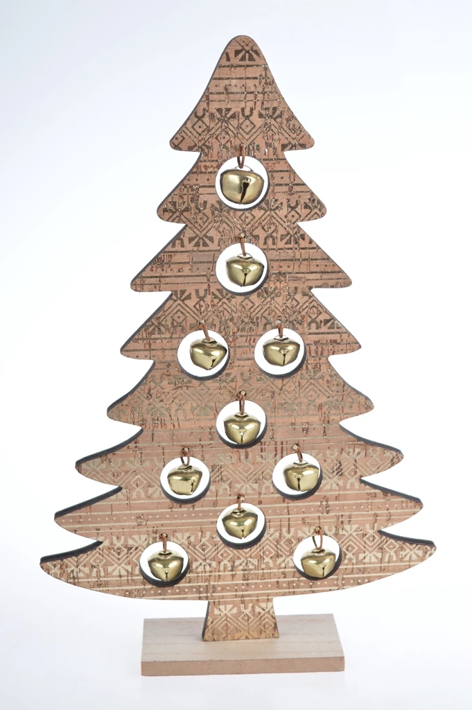 Laser Cut Wooden Christmas Tree Xmas New Year Home Table Decoration