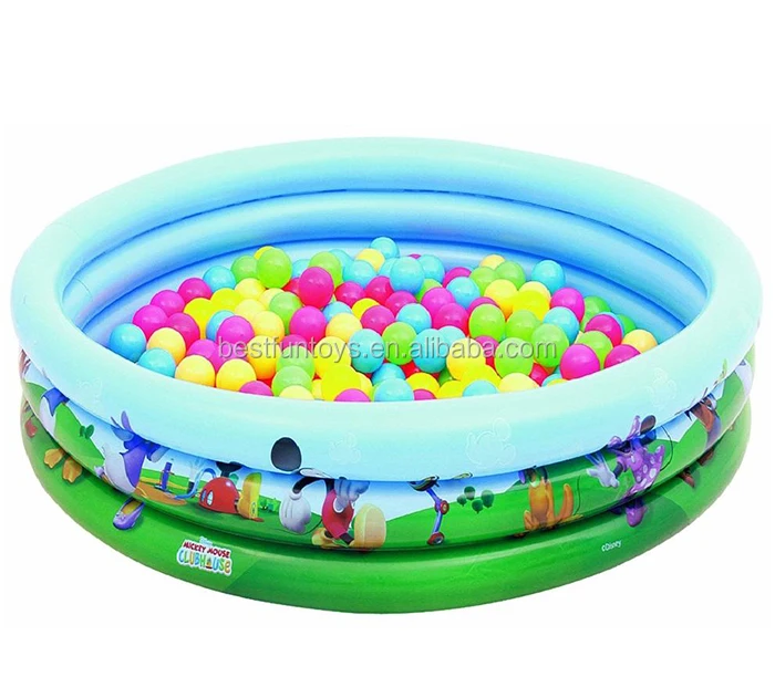 white inflatable ball pit