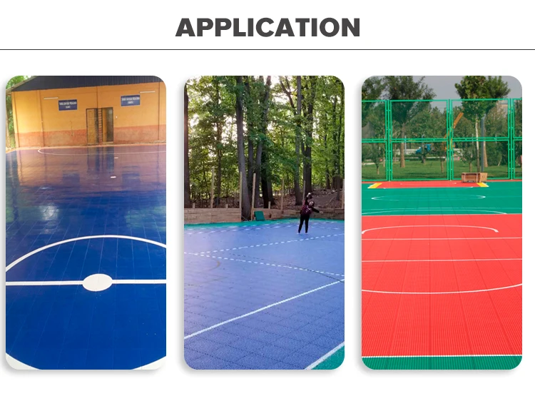 Solid modular indoor basketball court indoor tennis court cover floor mat
