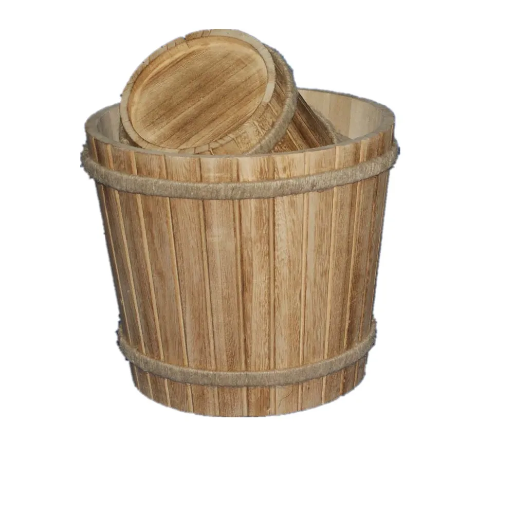 Factory Sale Fsc&sa8000 Handcrafted Wooden Foot Bath Bucket Buy