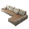 Modern simple living room furniture set simple design large sofa sectional combination fabric sofa couch