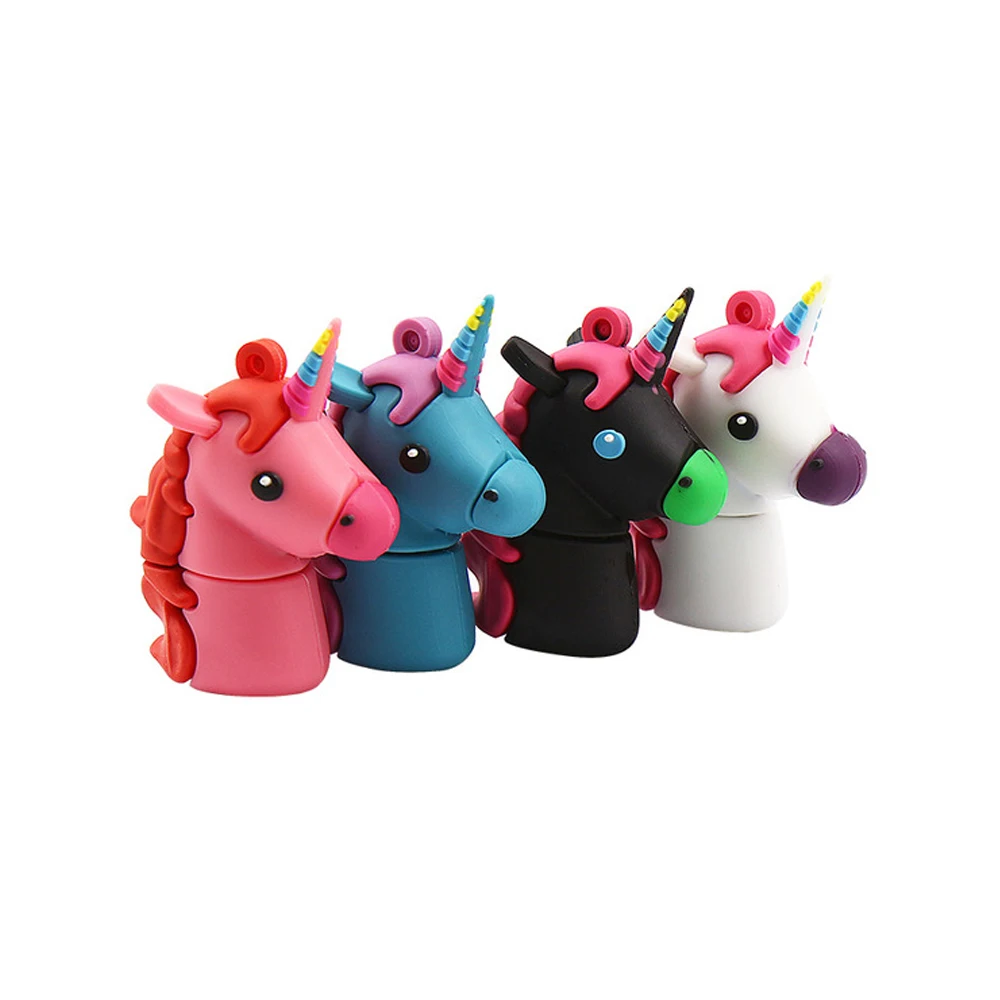 Cartoon Anime Smile Face Emoji Unicorn Custom Rubber Pvc Usb 2.0 3.0 Flash Drive - ANKUX.COM