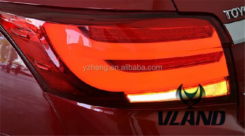 VLAND factory accessory for car LED taillamp for 2014-UP for vios Led taillight with LED light bar