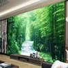 Calming yourself on the bamboo forest road theme mural 3d wallpaper for living room natural wallpaper bamboo road forest