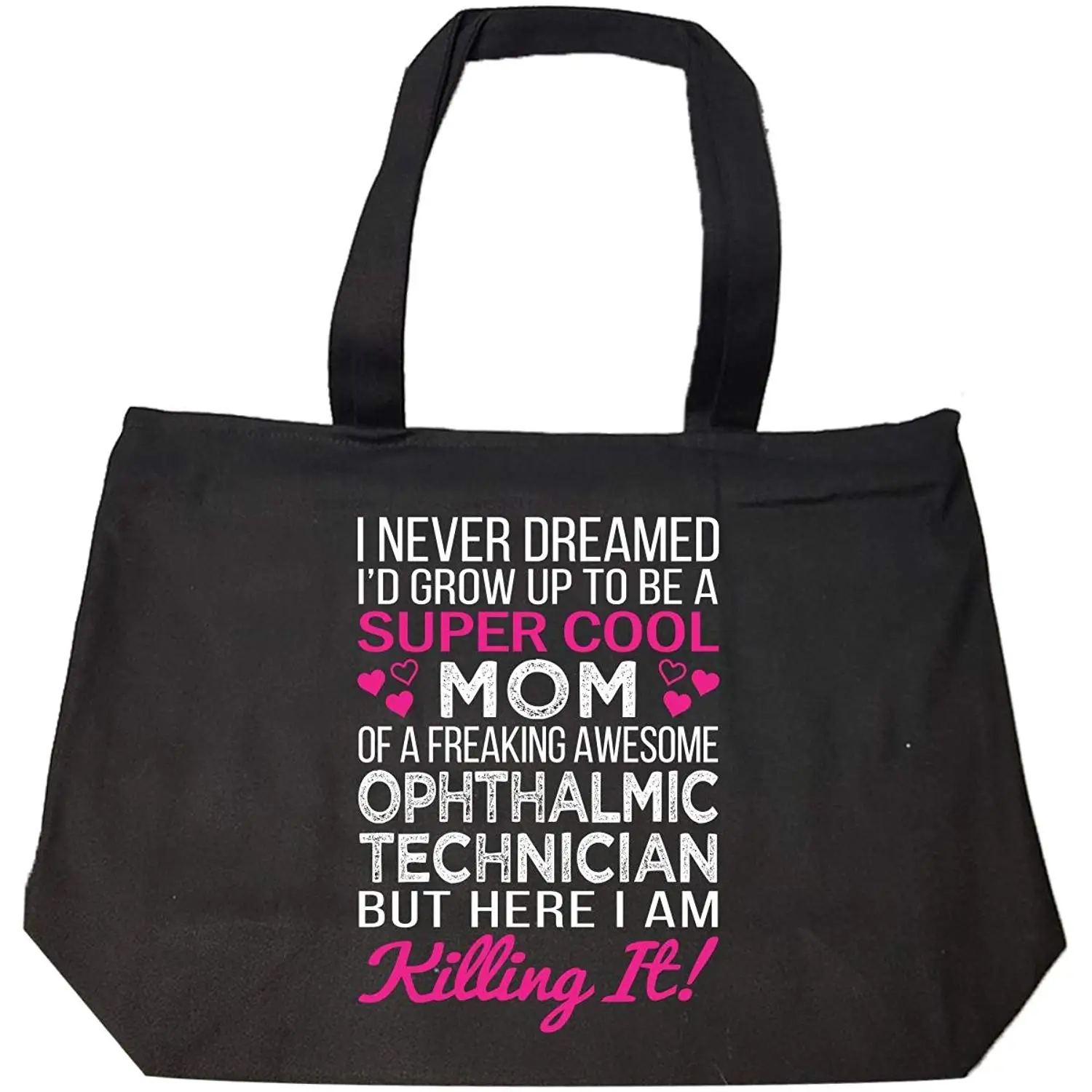 Get Quotations · Super Cool Mom Of Freaking Awesome Ophthalmic Technician Mom - Tote Bag With Zip
