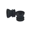 Mini black silicone rubber suction cup