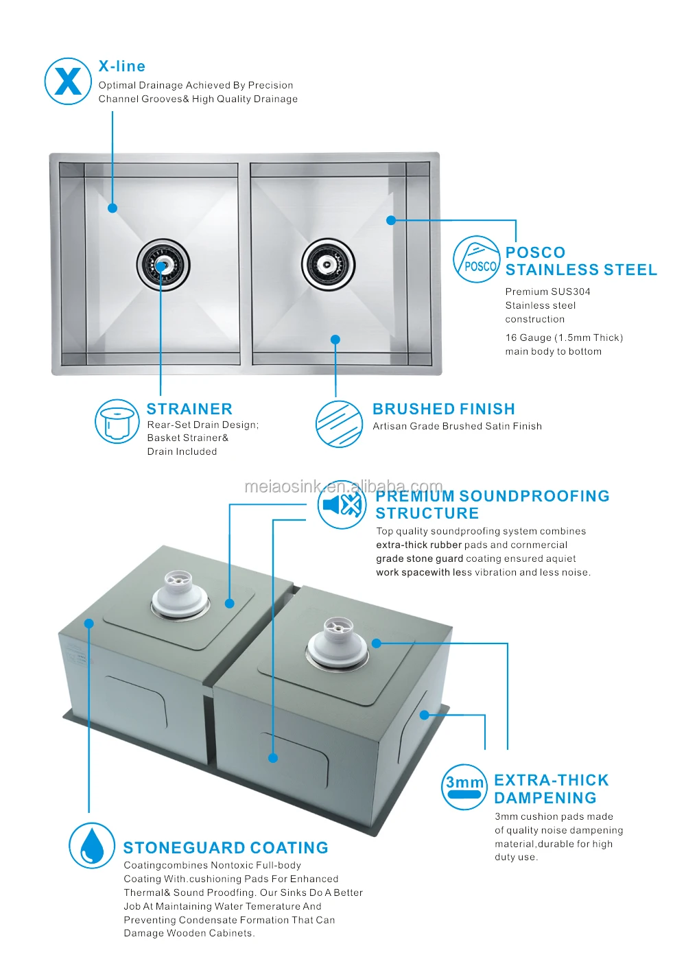 Hexagon Stone Stainless Steel Triangle Kitchen Sink Buy Triangle