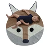 New Design Baby Fox Animal Pattern Knitted Blanket by Factory