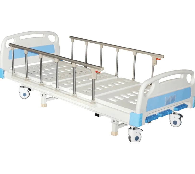3 functions cranks manual paramount hospital patient bed with 8 legs
