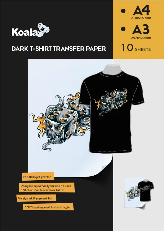 Light T Shirt Transfer Paper,T Shirt Heat Transfer Paper For 100