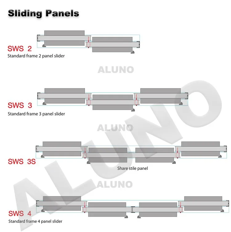 Anodized Aluminium Sliding Shutter Door/Sliding Plantation Shutters For Windows