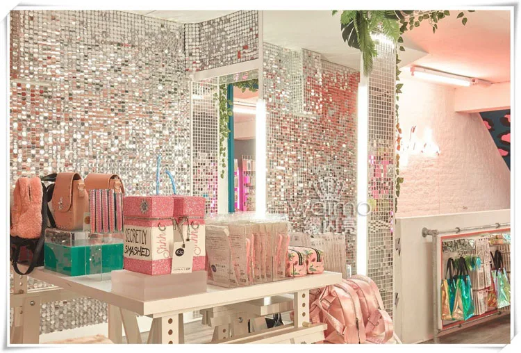 New Design Shiny Decorative Wall Panel For Garments Shop Decoration