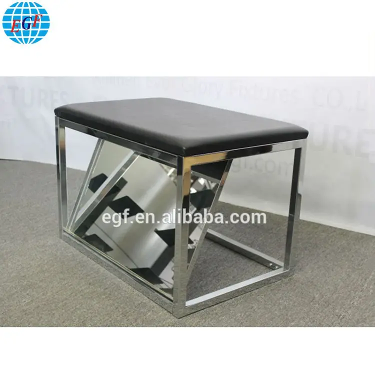 High Quality Shoe Fitting Comfortable Black Padded Seat With