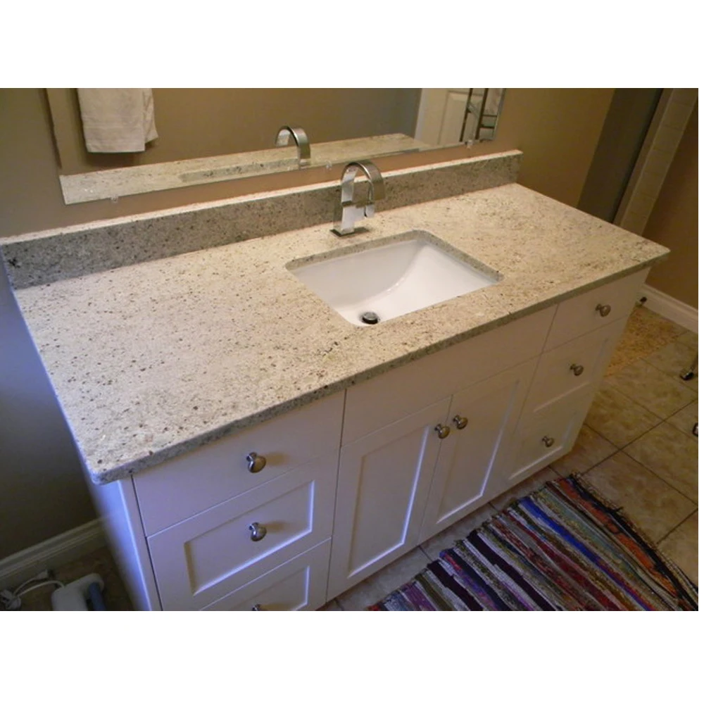 Prefab Kashmir White Granite Countertops 61 Inch Bathroom Platinum Vanity Top For Hotel Project Buy 61 Inch Vanity Top