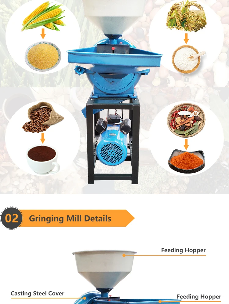 Hot Selling Wheat Rice Flour Milling Machine Maize Posho Mill Prices In