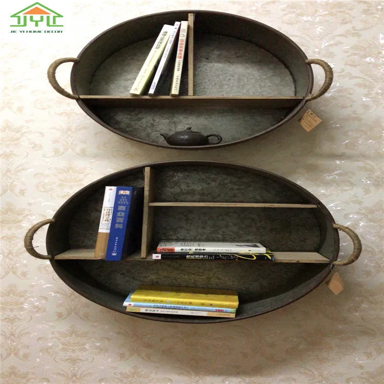 High Quality Round Shape Metal Book Rack For Home ...