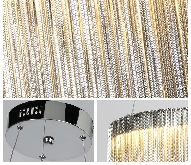 fireworks Art infinity Led Pendant Light Chain Ring Dropping maria theresa chandelier