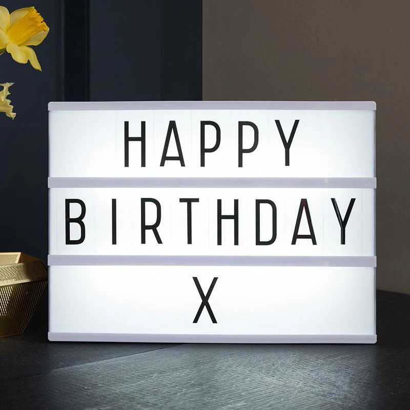 Download A4 Free Standing Led Light Box With 85 Coloured Letters ...