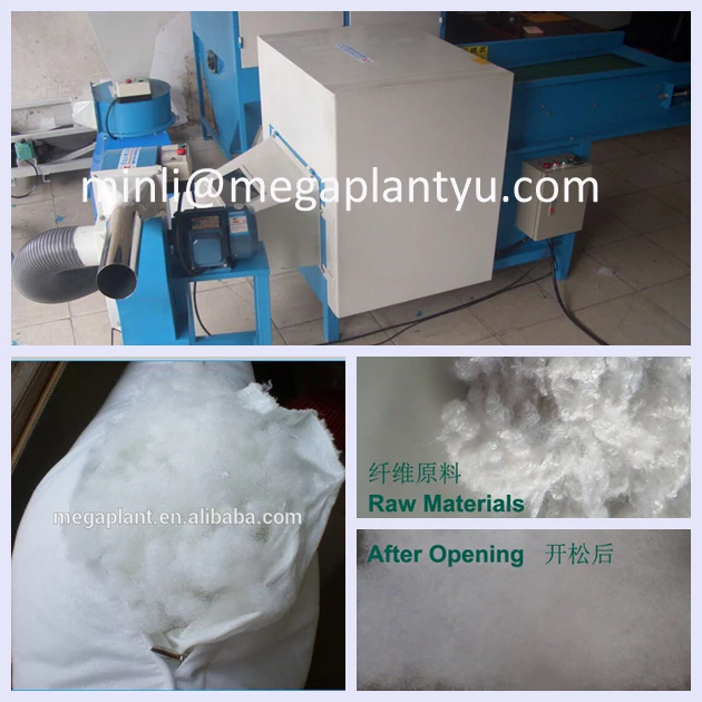 Polyester Fiber Recycling Machine /fiber Opening And Filling Pillow