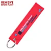 Getting On Board Aviation Gifts Key Chains Berloques Red Embroidery Airworthy Gift Keychains Jewelry for Friend